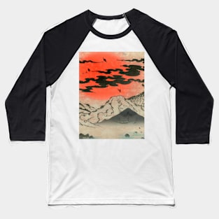 Ukiyo-e Mountain art Baseball T-Shirt